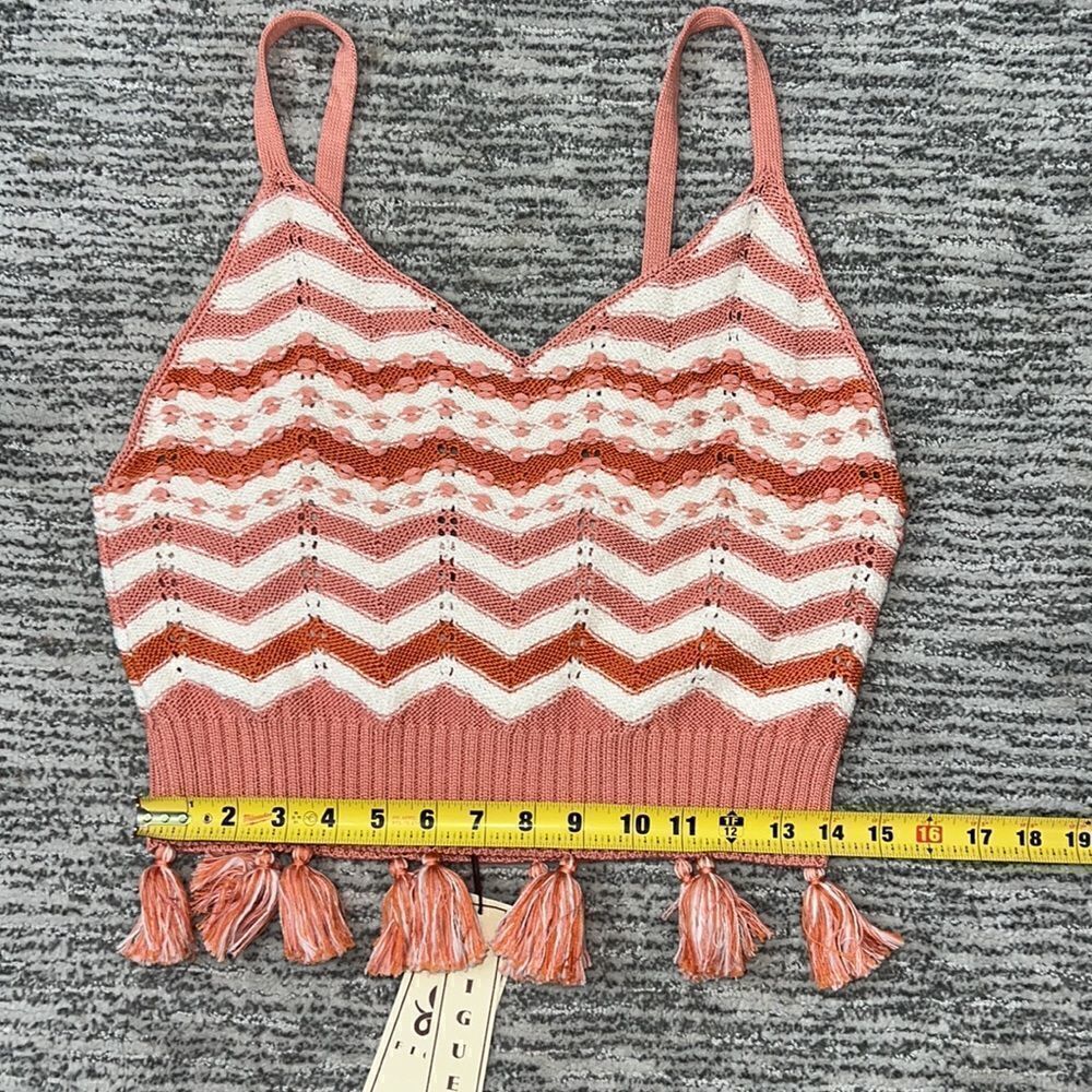 NWT FIGUE Quinn Bralette Orange Multi Medium - Picture 10 of 14